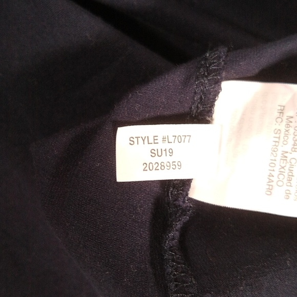 J. Crew navy blue tank top lettuce edge pajama top M - Picture 8 of 8